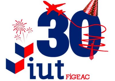 Logo 30 ans IUT Figeac