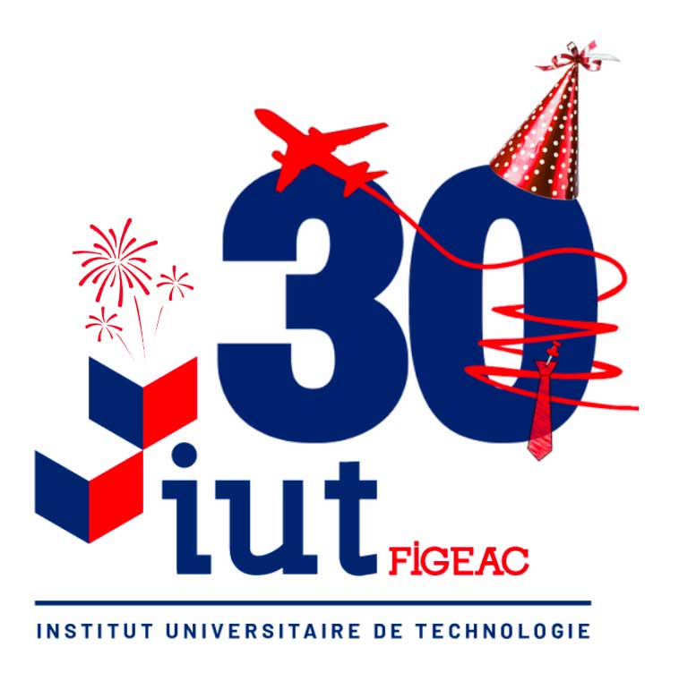Logo 30 ans IUT Figeac