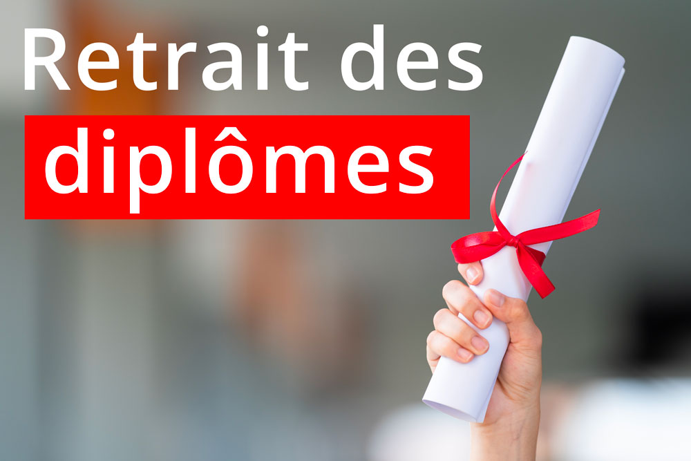 Retrait des diplômes